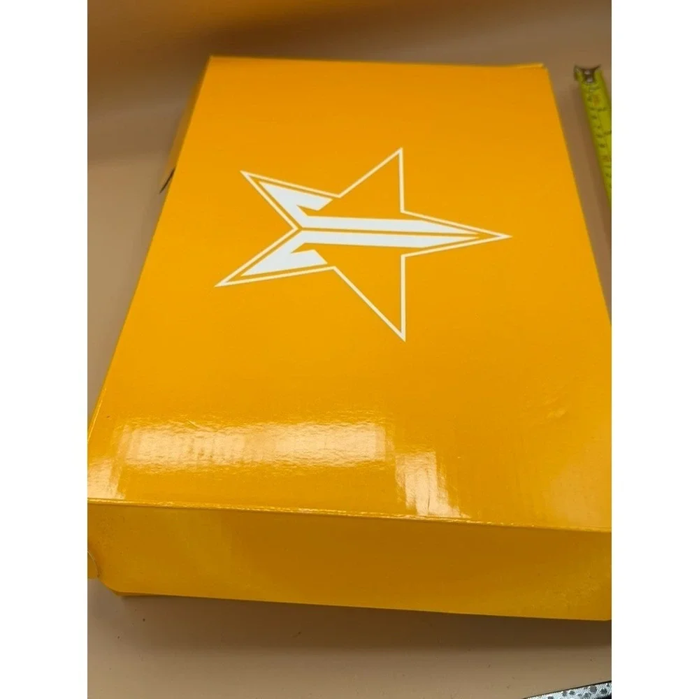 Jeffree Star Cosmetics Bomb Pop Hand Mirror Red White Blue Boxed Scratched